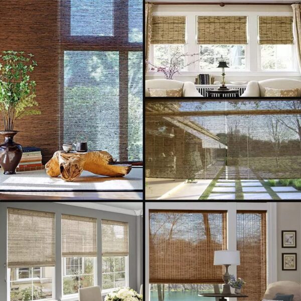 Stylish Bamboo Roller Shades for Home: Easy Installation & Light Filtering - Image 7