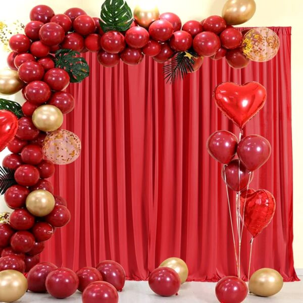 Stylish 10x10 Polyester Backdrop Curtains for Weddings and Home Decor - Image 3