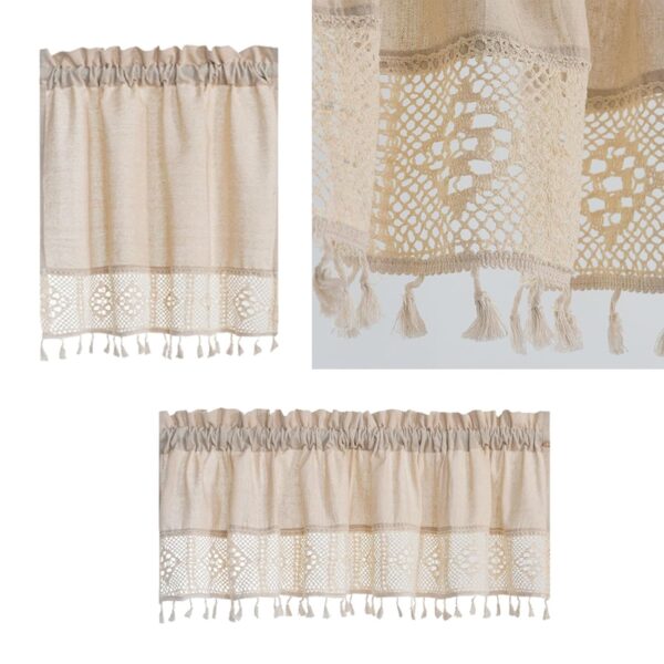 Farmhouse Valance Curtains for Kitchen and Dining Room Window Treatments - Image 4