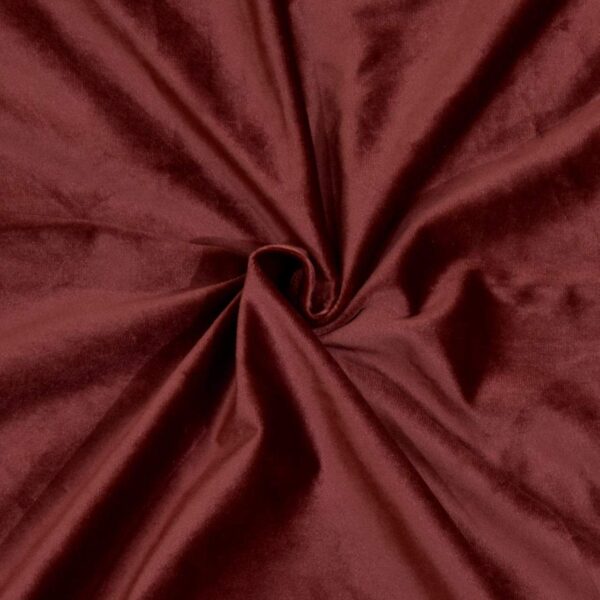 High-Quality Maroon Velvet Grommet Curtains for Living Room - Set of 2 - Image 4