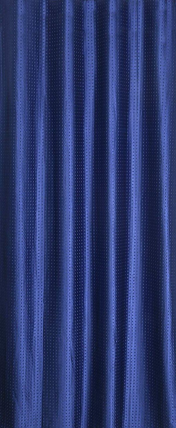 Solid Blue Polyester Window Curtains - Elegant 5ft Grommet-Top Panel - Image 3