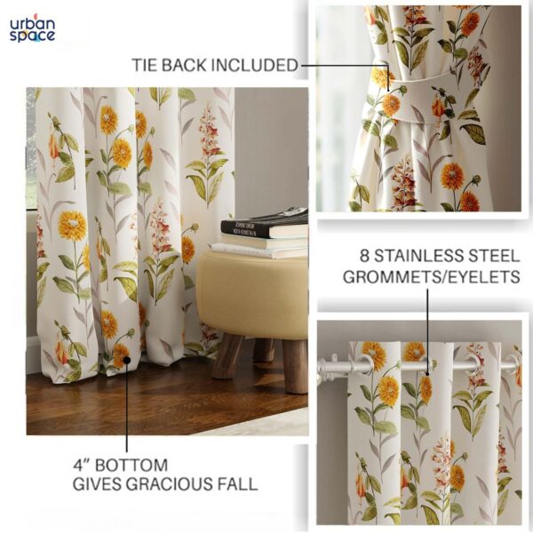 Urban Space Blackout Curtains: 8 Ft Room Darkening Set for Doors - Image 5