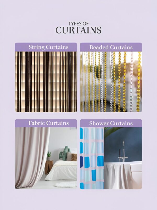 Stylish Velvet Embossed Door Curtains Set for Chic Home Decor - Image 8