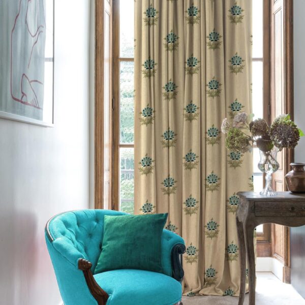 Premium Teal Blue Blackout Curtains - Heavy Fabric for Light Blocking - Image 5