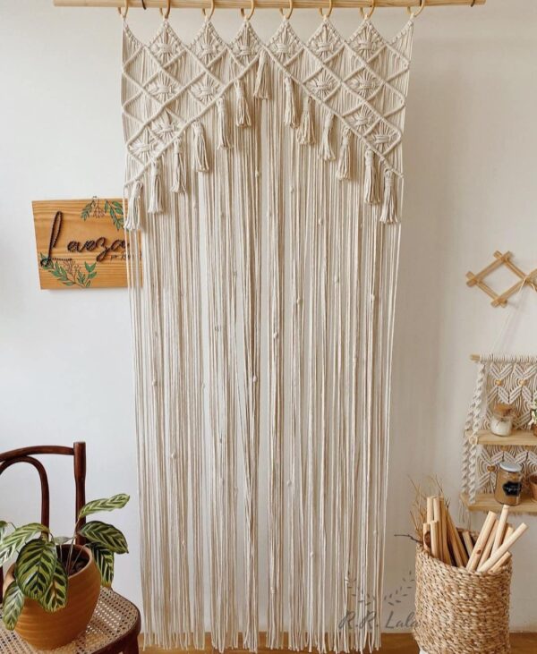 Elegant Macrame Door Curtains for Boho Wedding Decor and Home Styling - Image 2