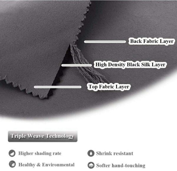 Venom Blackout Curtains: Stylish Darkening Eyelet Drapes for Any Room - Image 3