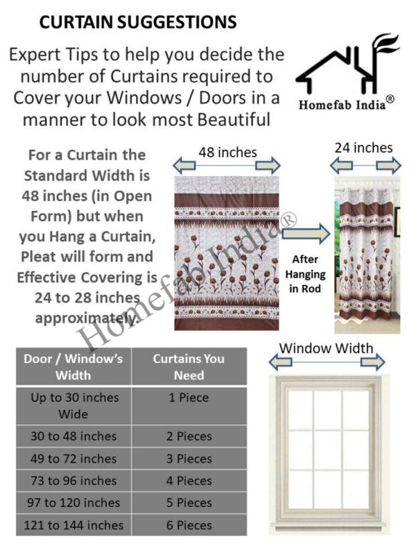 Elegant Royal Silky Cream Window Curtains with Stainless Steel Eyelets - 6 Feet - Image 5