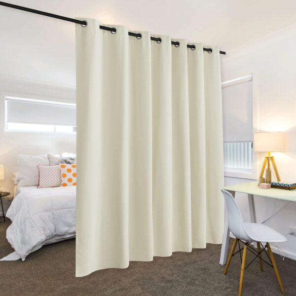 RYB HOME Blackout Curtains: Stylish Room Divider for Total Privacy and Soundproofing - Image 3