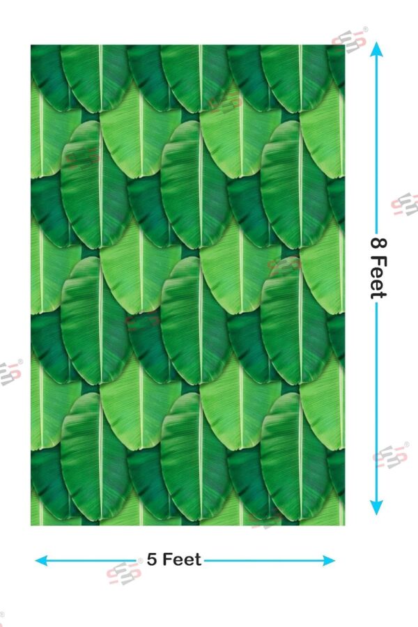 Polycotton Banana Leaf Curtains for Festive Home Pooja Decoration - Image 2