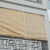 Bamboo Roll-Up Blinds: Waterproof Beige Curtains for Windows and Balconies - Image 2