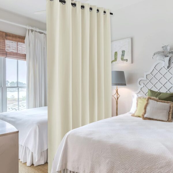 RYB HOME Blackout Curtains: Stylish Room Divider for Total Privacy and Soundproofing - Image 4