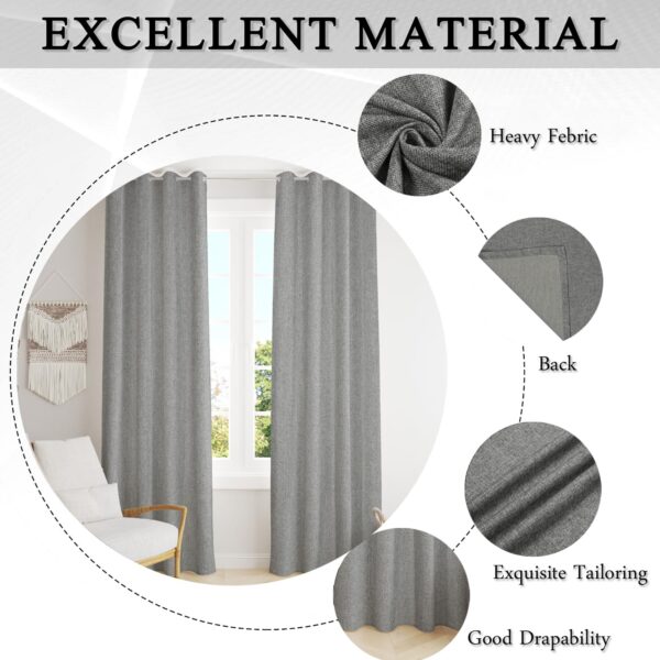 Stylish 5 Feet Jute Curtains for Modern Living Room and Bedroom Decor - Image 3