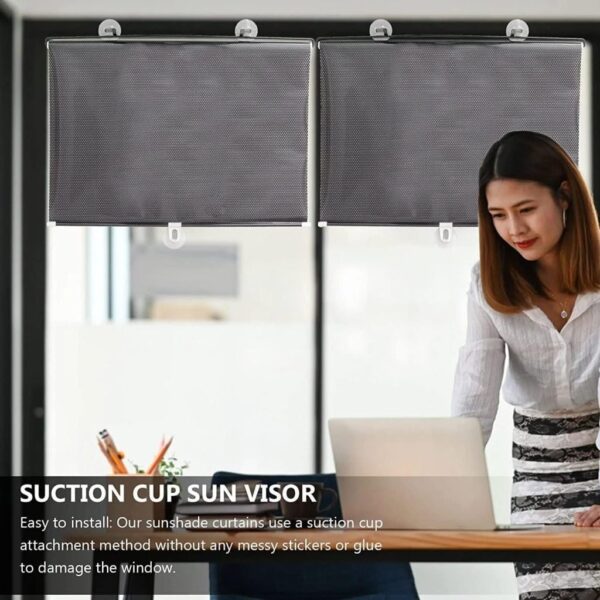 Portable Window Cover Curtain: Lightweight Blackout Shade for Sun Protection and Heat Insulation - Image 4