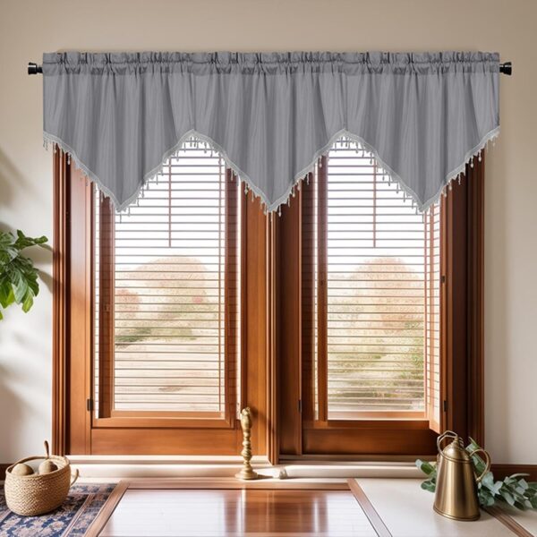 Stylish ATORSE Valance Triangle Curtains for Kitchen and Cafe Windows - Image 5