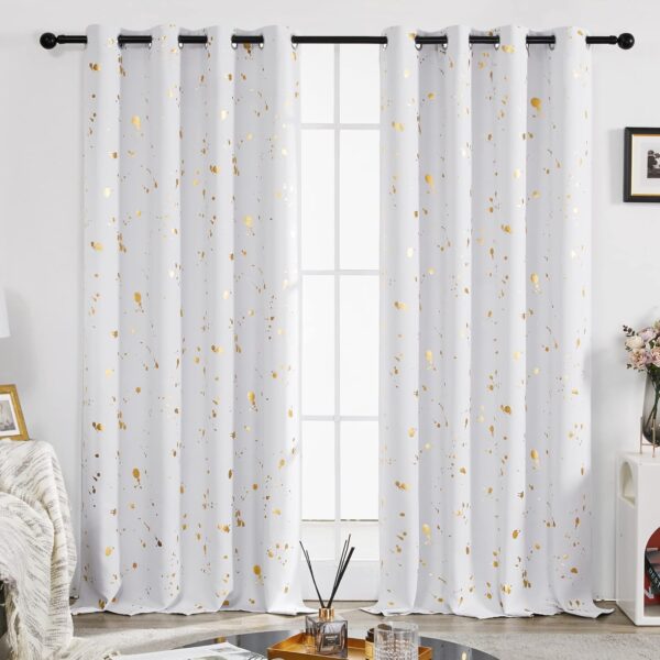 Deconovo Blackout Curtains: Stylish Soundproof Drapes for Bedroom Comfort - Image 2