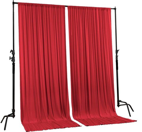 Stylish 10x10 Polyester Backdrop Curtains for Weddings and Home Decor - Image 2