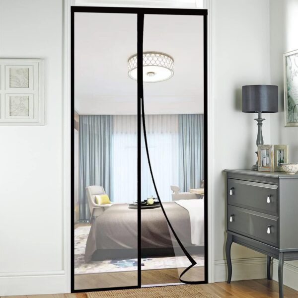 Customizable Thermal Mosquito Screen for Doors - Insulated & Magnetic Design - Image 6