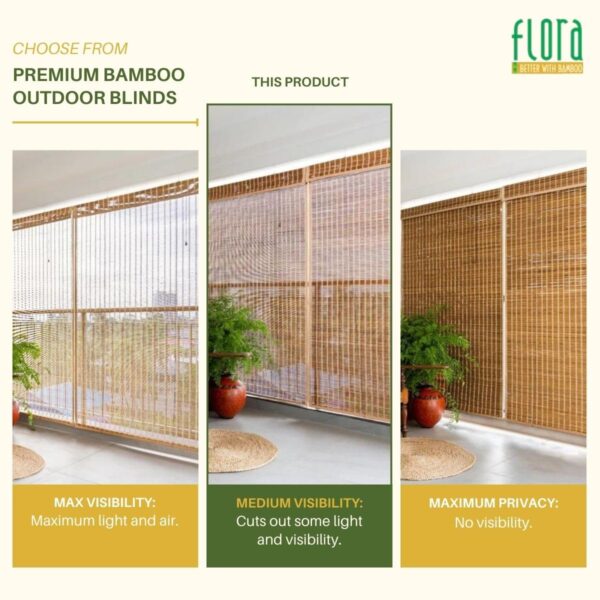 Bamboo Roll-Up Curtains: Stylish Sun Protection for Windows and Balconies - Image 4