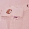 Elegant Baby Pink Cotton Linen Curtains for Stylish Home Decor - Image 3