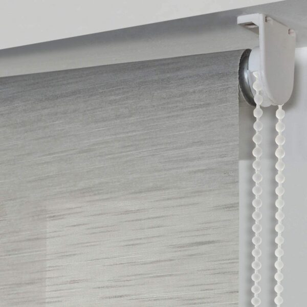 Stylish Grey Sheer Roller Blinds for Light Filtering and UV Protection - Image 3