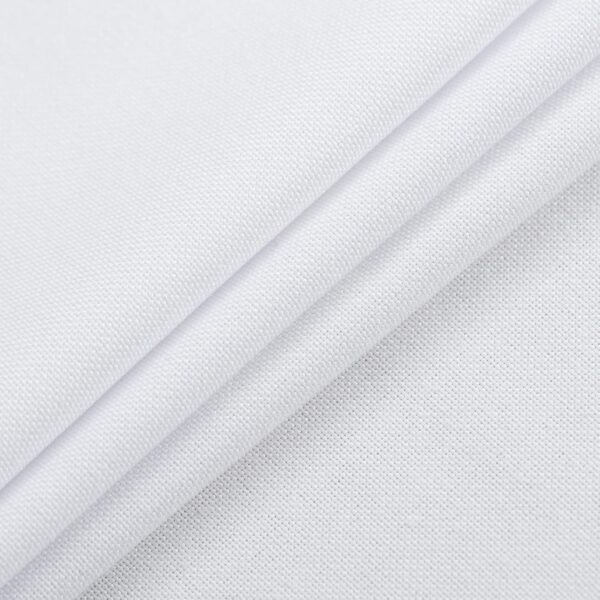 UPOPO White Linen Textured Valance Curtains: Stylish 18" Window Treatment Solution - Image 2