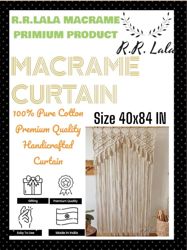 Elegant Macrame Door Curtains for Boho Wedding Decor and Home Styling - Image 7