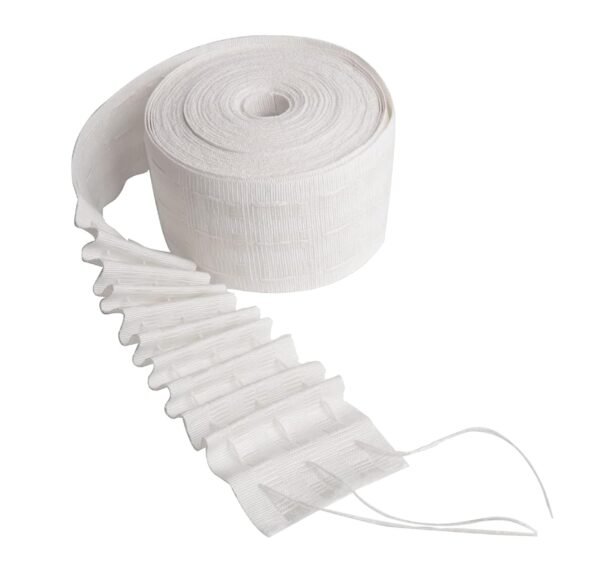 QZibeva 4 Inch Curtain Pleat Tape for DIY Pinch Pleat Drapes - Image 7