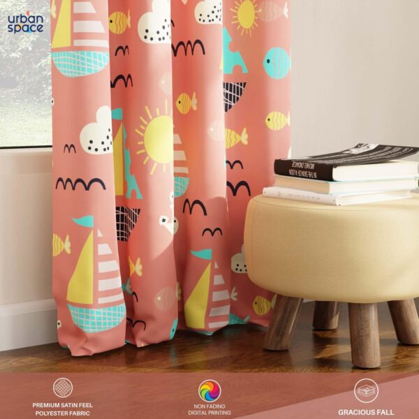 Urban Space Blackout Curtains for Long Doors - 80-85% Room Darkening - Image 3