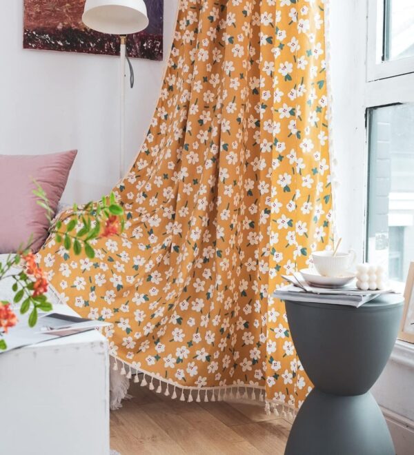 Tramb Printed Polyester Curtains: Light, Airy, and Sound-Resistant Privacy Solution - Image 4