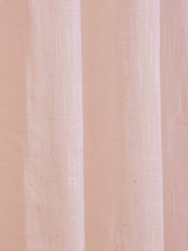 Elegant Baby Pink Cotton Linen Curtains for Stylish Home Decor - Image 5