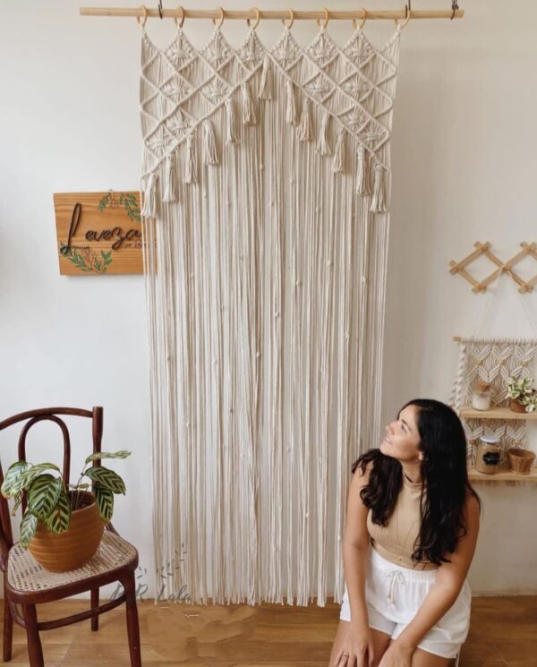 Elegant Macrame Door Curtains for Boho Wedding Decor and Home Styling - Image 4