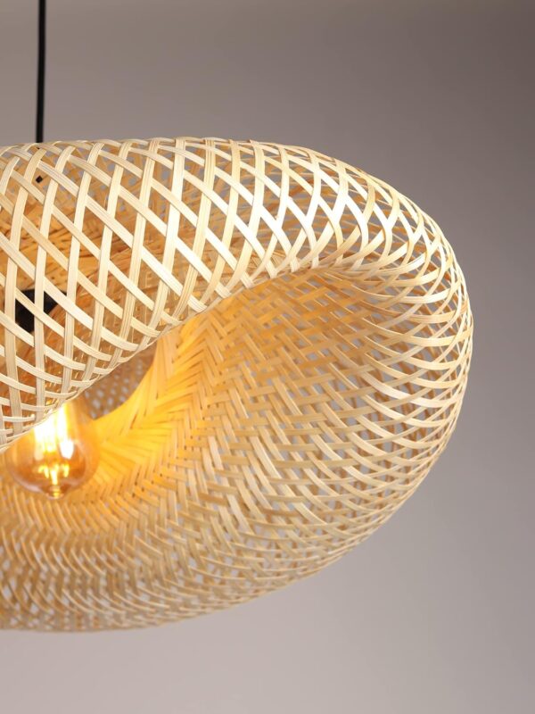 Bamboo Lampshades: Stylish Boho & Rattan Lighting for Your Home Decor - Image 3