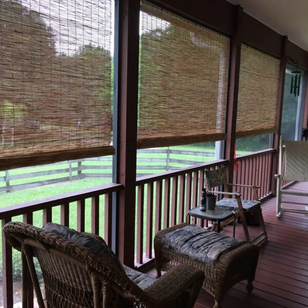 Durable Bamboo Roller Shades for French Doors - Stylish Outdoor Blackout Blinds - Image 9