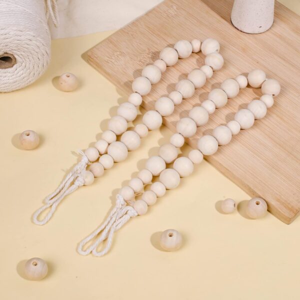 Stylish Boho Curtain Tiebacks with Wooden Beads for Home and Office Decor - Image 5