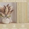 Elegant Cream Paisley Velvet Curtains | 80% Room Darkening | 2Pc Eyelet Set - Image 6