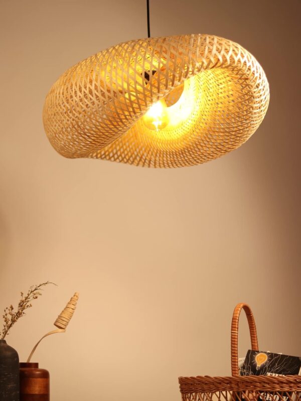 Bamboo Lampshades: Stylish Boho & Rattan Lighting for Your Home Decor - Image 6