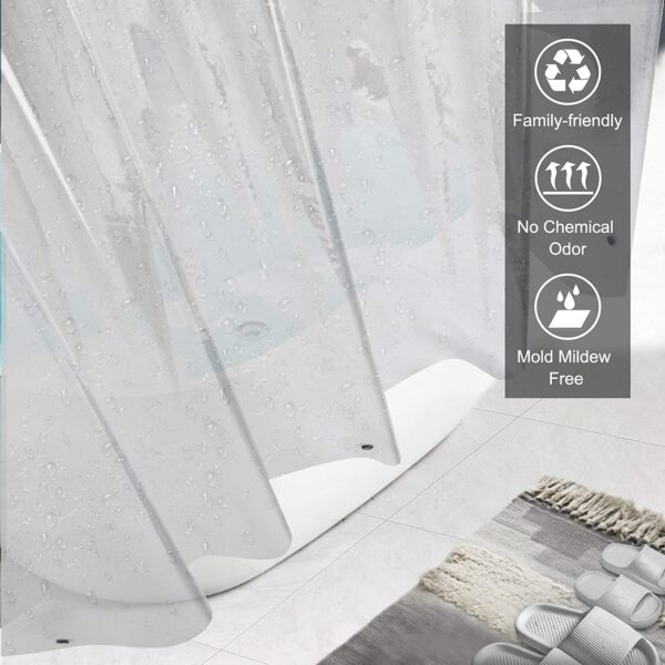 30 MM PVC Transparent Waterproof AC Curtain with Eyelet Rings and Quick Release - Image 3