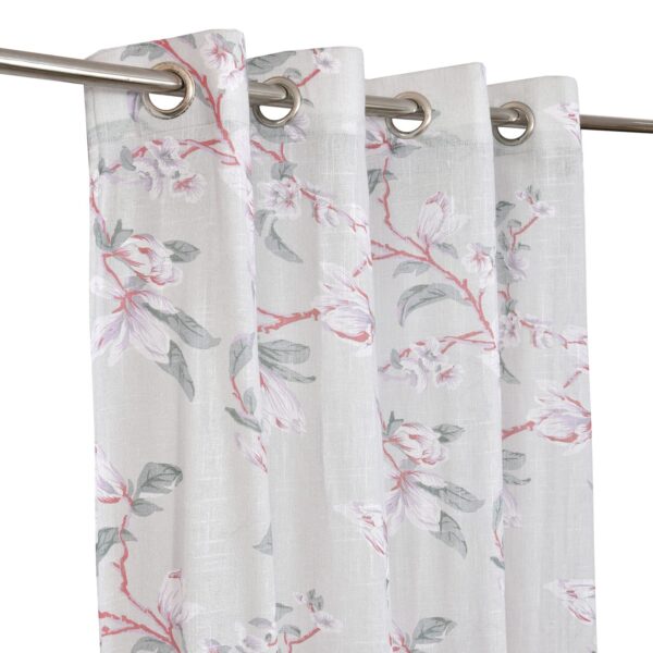 Floral Printed Cotton Sheer Curtains for Elegant Home Decor and Privacy - Image 3