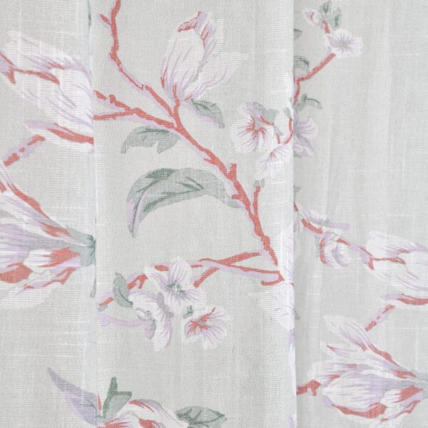 Floral Printed Cotton Sheer Curtains for Elegant Home Decor and Privacy - Image 6