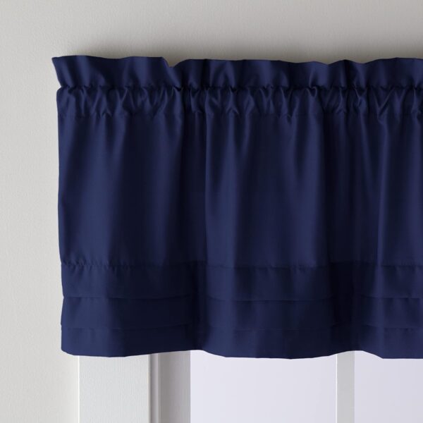 Stylish Navy Valance Curtain - Perfect Fit for Any Window (58" x 13") - Image 2