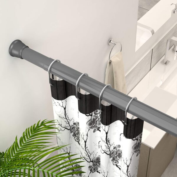 Adjustable Tension Shower Curtain Rod: Easy Installation, Sturdy & Rust-Proof - Image 2