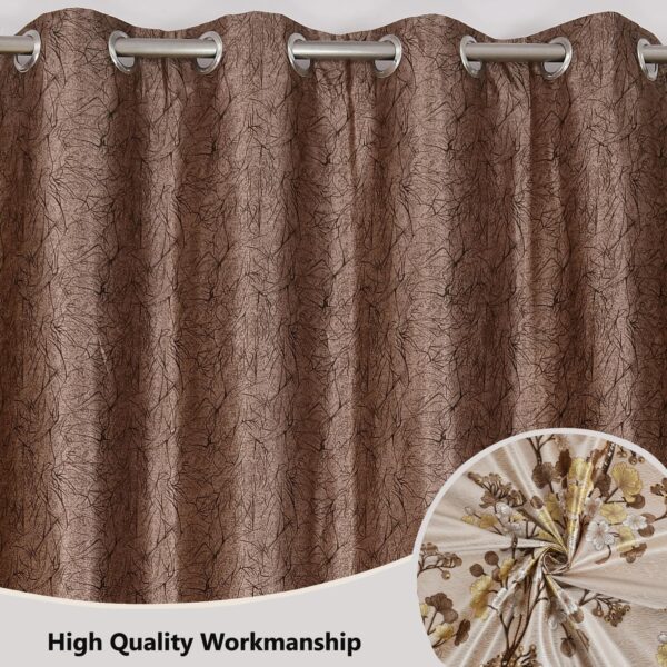 Premium 5 Feet Long Polyester Window Curtains Set for Home and Office - Image 4