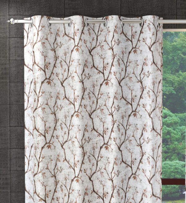 Elegant 3-Piece Brown Curtains for 9-Foot Long Doors - Galaxy Home Decor - Image 2