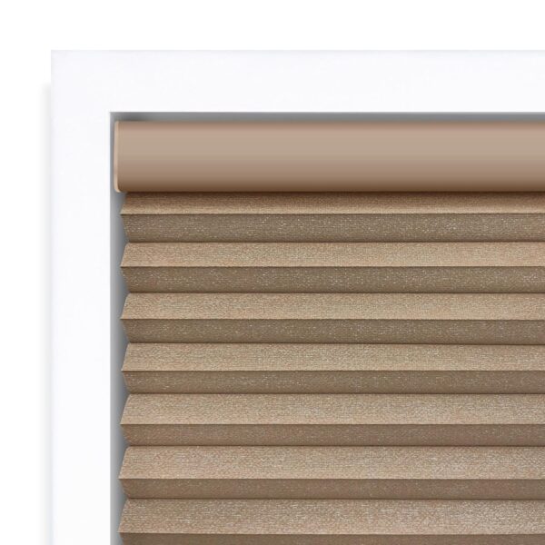 Cordless Blackout Cellular Shade 22W x 72L Inches in Latte Color - Image 5