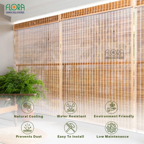 Bamboo Roll-Up Curtains: Stylish Sun Protection for Windows and Balconies - Image 6