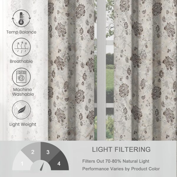 Elegant 7ft Door Curtains in Coffee | Premium Polyester for Modern Homes - Image 5