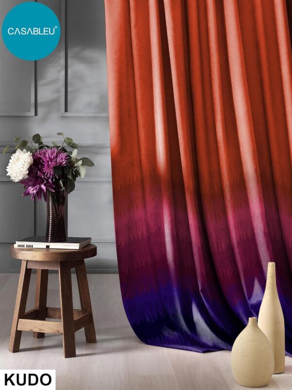 Elegant Maroon Blackout Curtains with Tie Backs for Bedroom and Living Room - Image 4