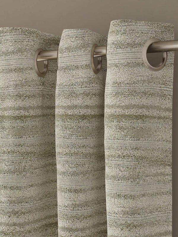 Elegant Jacquard Woven Grommet Curtains - 52 x 84 Inch Set of 2 - Image 3