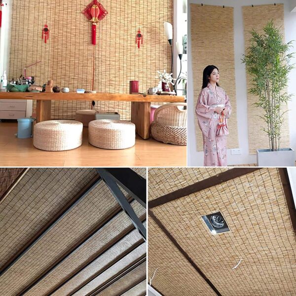 Bamboo Roller Shades for Indoor and Outdoor Sunlight Control and Decoration - Image 8