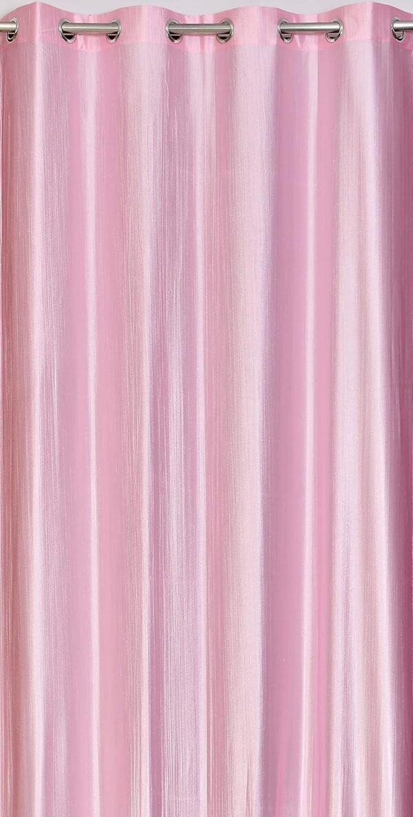 Faux Texture Baby Pink Curtains for Room Darkening and Privacy Solutions - Image 4